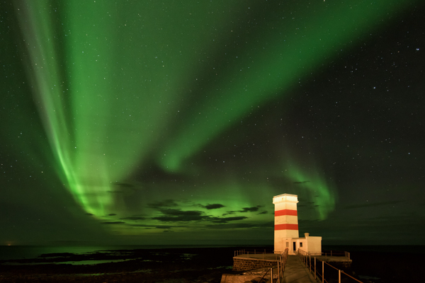 Green Lights Over Gardur